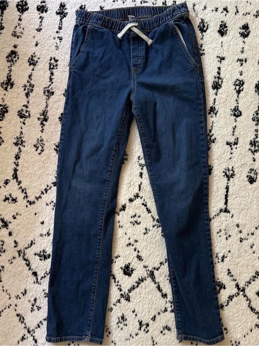 Children’s Dark Blue Pull-On Jeans - Comfortable Everyday Fit